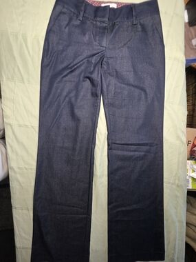 Audrey Talbott Carmel Dark Indigo Slim Trouser Pants Stretch Size 4